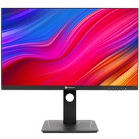 Black AG Neovo DW2701 27" LED display, slim bezels, vibrant screen, rectangular stand, 2560 x 1440 resolution.
