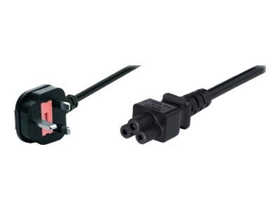 Black 1.8-meter power cable featuring a C5 coupler on one end and a three-prong plug on the other, designed for use with AIS devices.