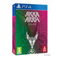 Special edition Akka Arrh game box for PlayStation 4 featuring vibrant pink and green colors, intricate graphic design, and a prominent silver logo on the front.