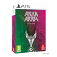 Akka Arrh Special Edition by NUMSKULL features vibrant pink and green packaging with a stylized graphic of a creature, designed for PlayStation 5, showcasing its unique art style.
