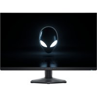 Alienware AW2724DM monitor, 27-inch, 2560x1440 resolution, sleek black design, illuminated alien logo on screen.
