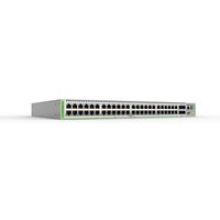 Allied Telesis GS980MX Ethernet switch, silver, 1U rack-mountable, multiple ports, green accents on edges.