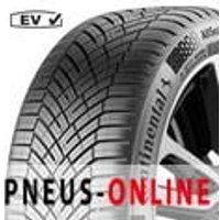Continental AllSeasonContact 2 EV tire with detailed tread pattern and 3PMSF marking, sidewall branding visible.
