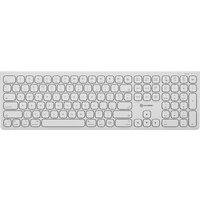 ALOGIC Echelon USB-C wireless keyboard for macOS, sleek silver design, full layout, rounded keys, rechargeable.