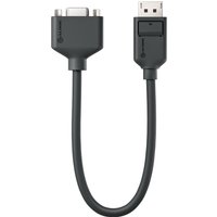 Black ALOGIC 0.2m video cable adapter with DisplayPort and VGA D-Sub connectors.