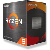 AMD Ryzen 9 5900XT processor box, dark gray with orange accents and Ryzen logo.