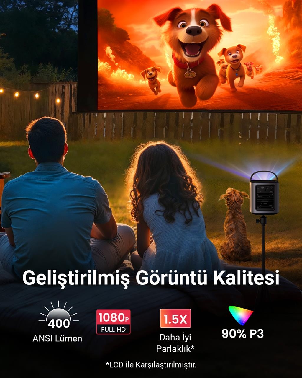 Anker Nebula Mars 3 Air Standard throw projector 400 ANSI lumens DLP 1080p (1920x1080) Grey - image 4