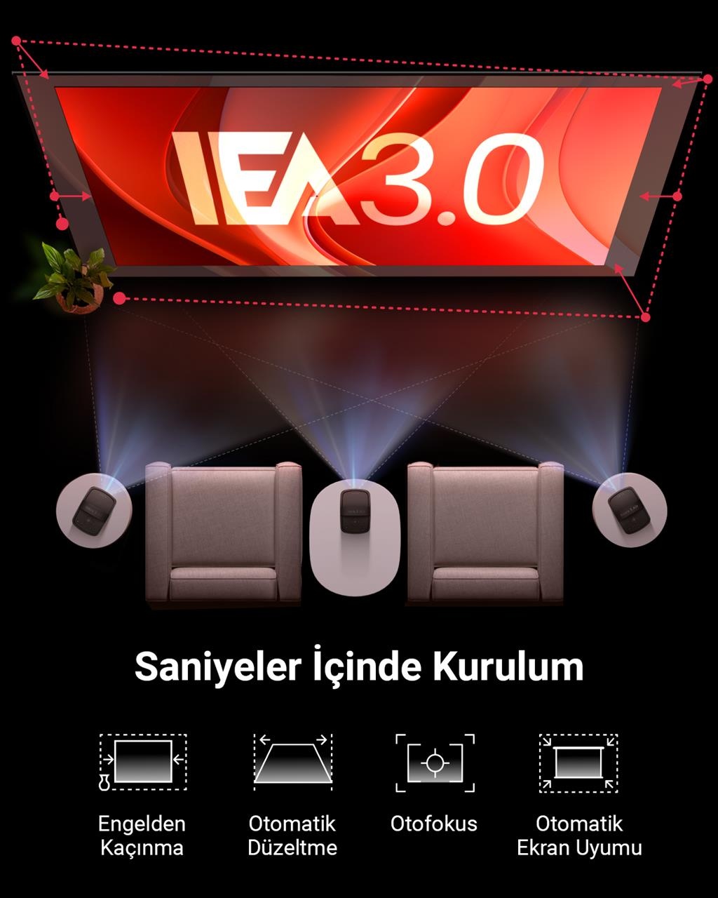 Anker Nebula Mars 3 Air Standard throw projector 400 ANSI lumens DLP 1080p (1920x1080) Grey - image 5