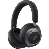 Black Anker Soundcore Space One Pro headphones with cushioned ear cups and adjustable headband.