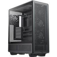 Black Antec 900 full tower case with mesh front panel, side vents, and multiple expansion slots.