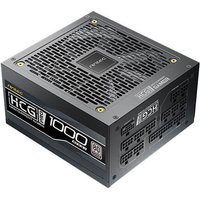 Black Antec HCG1000 PRO power supply unit with mesh top, 20+4 pin ATX connector, and bold white branding.