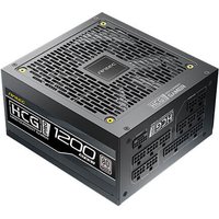 Black Antec 1200W power supply unit with vented top, HCG branding, and multiple connection ports.