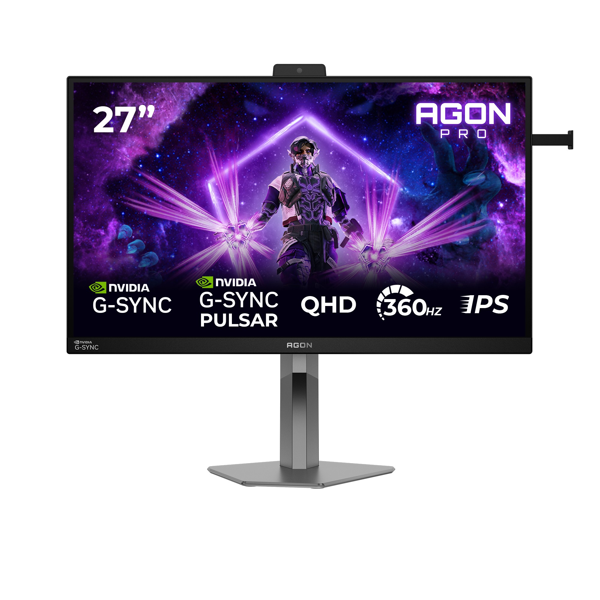 AOC AOC AGON PRO AG276QSG2 Computer Monitor 68.6 Cm (27") 2560 X 1440 Pixels Quad HD Black Grey