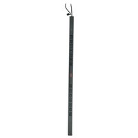 Black APC Basic Rack PDU with 24 AC outlets, 0U vertical design, and attached power cord.