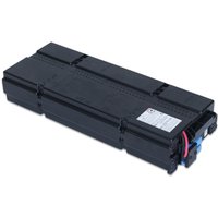 Black APC Battery Replacement Cartridge APCRBC155 with rectangular shape and visible wiring connectors.