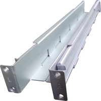 Silver APC Easy UPS On-Line SRV 19" Rail Kit, 700mm depth, with L and R labeled brackets and mounting holes.
