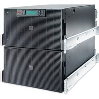 Black APC Smart-UPS RT 20kVA with LCD, rackmount design, 12U size, featuring 8 IEC 60320 C19 outlets.