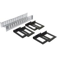 Silver and black APC Smart-UPS SRT 19 inch rail kit with perforated metal brackets and mounting hardware.