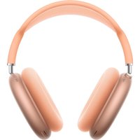 Orange Apple AirPods Max 2 headphones with cushioned ear cups and sleek metal frame.