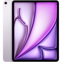 Purple Apple iPad 13-inch Air with Wi-Fi and Cellular, 1TB storage, sleek design, and thin bezels.
