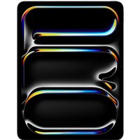 Space Black Apple iPad 13-inch Pro with nano-texture glass, sleek design, vibrant display, and minimal bezels.