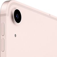 Pink Apple iPad Air 5th Gen 10.9in with cellular, rear camera, volume buttons, and sleek aluminum design.