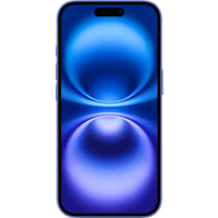 Ultramarine Apple iPhone 16 Dual SIM, 128GB, sleek design, edge-to-edge display, dual rear cameras, and 5G capability.