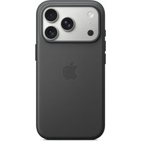 Black Apple iPhone 17 Pro TechWoven Case with MagSafe, featuring a sleek design and precise camera cutouts.