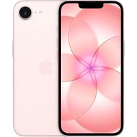 Apple iPhone 17e 256GB in soft pink, featuring a sleek design and single rear camera.