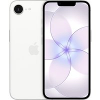 White Apple iPhone 17e 512GB with sleek design, large display, single rear camera, and minimalist Apple logo.
