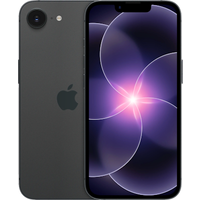 Black Apple iPhone 17e Dual SIM with 512GB storage, sleek design, single rear camera, and edge-to-edge display.