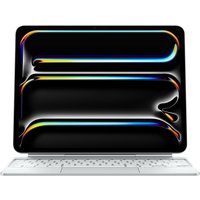 White Apple Magic Keyboard for iPad Pro 13-inch, German layout, sleek design with integrated trackpad.