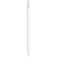 White Apple Pencil Pro with sleek cylindrical design and precision tip.