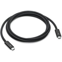 Black Apple Thunderbolt 4 USB-C Pro Cable, 1.8m length, braided texture, with USB-C connectors on both ends.