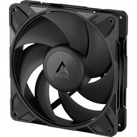 Black ARCTIC P14 Pro PST 140 mm PWM fan with five blades and cable splitter, featuring Arctic logo on the hub.