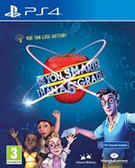 Colorful game cover featuring a red apple and cartoon characters, with the title "Are You Smarter Than a 5th Grader?" prominently displayed, designed for PlayStation 4 by THQ Nordic.