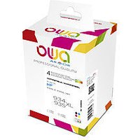 White Armor K10356OW printer ink refill box with colorful geometric accents and product details on the front.