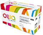 Colorful packaging box for Armor W2030A toner cartridge, featuring bold stripes in green, orange, pink, and blue, with clear labeling indicating it's a compatible black toner.