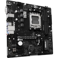 Black ASRock A620AM-HVS micro ATX motherboard with AM5 socket, multiple ports, and expansion slots.