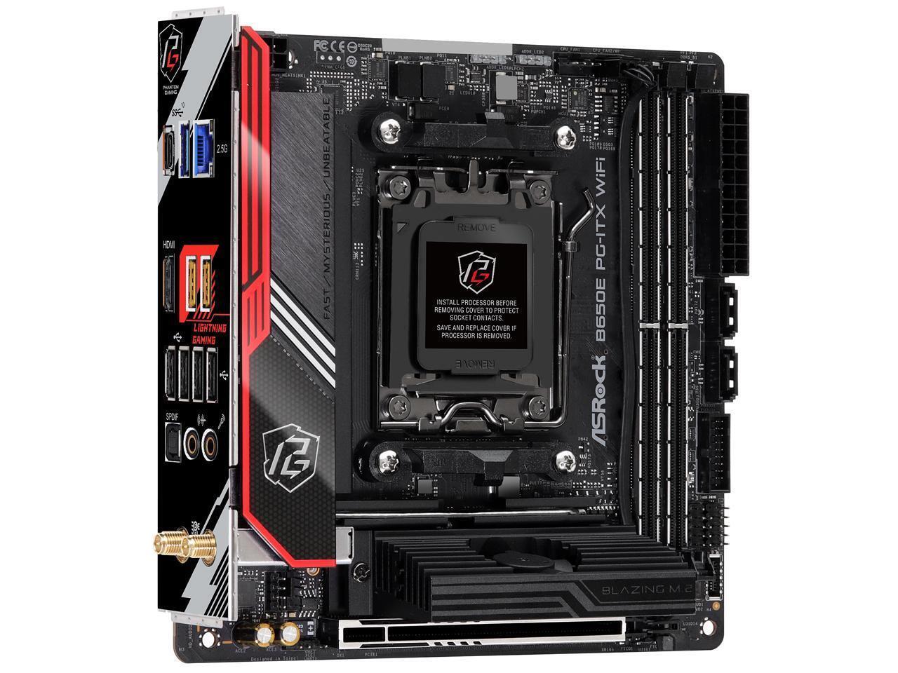 Asrock B650E PG-ITX WiFi AMD B650 Socket AM5 mini ITX - image 3