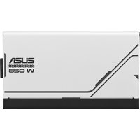 Black and white ASUS AP-850G 850W power supply unit with 20+4 pin ATX connector, sleek design with logo and wattage label.