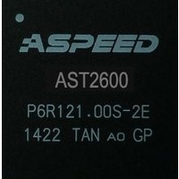 Black ASUS ASMB10-IKVM adapter with visible ASPEED AST2600 chip and white printed text.