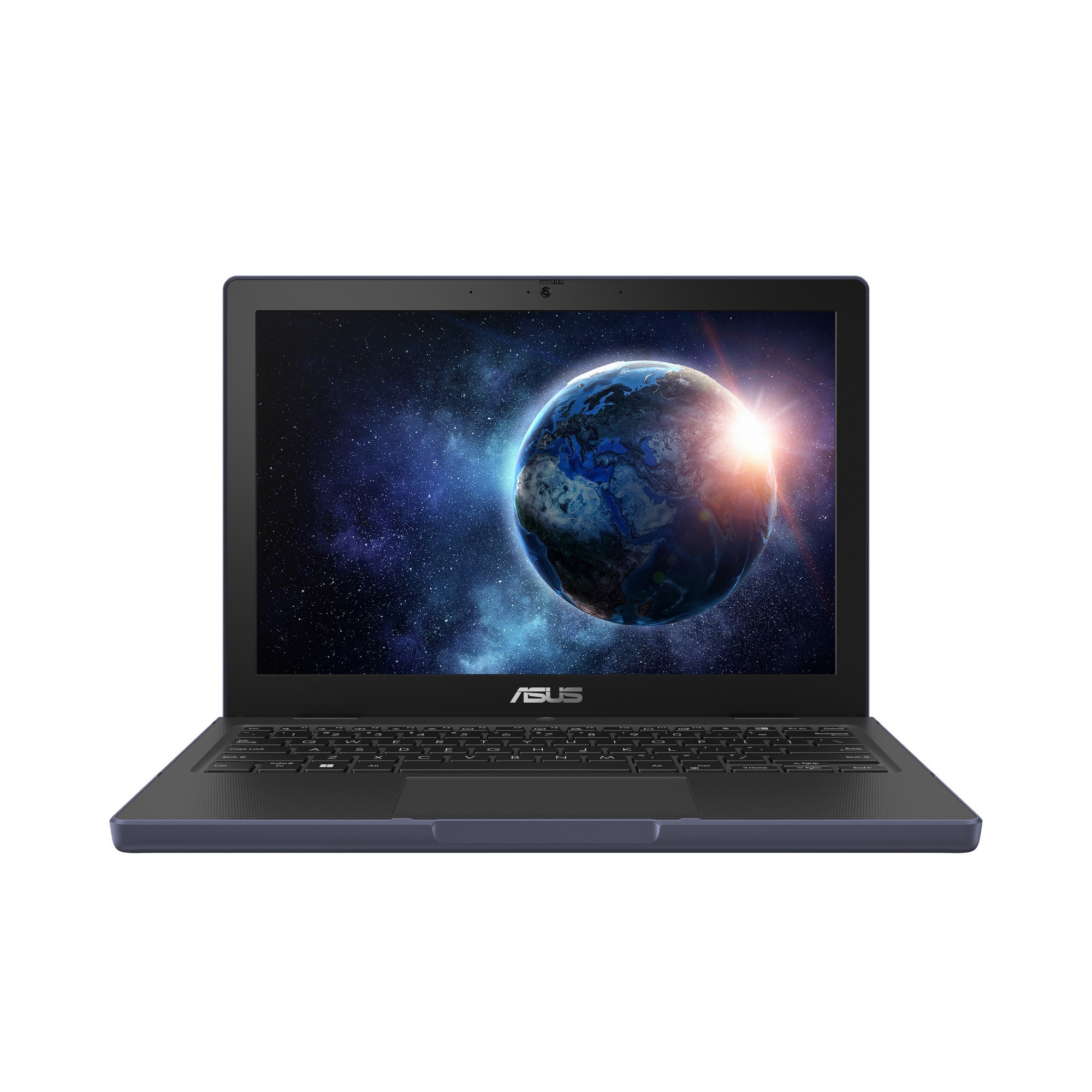 ASUS BR12CT-C81XA-3Y laptop featuring a sleek dark chassis, 12.2" WUXGA display with vibrant colors, and a compact design ideal for portability.