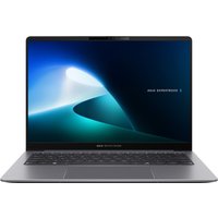Grey ASUS ExpertBook P5 laptop with 14" display, sleek design, backlit keyboard, and slim bezels.