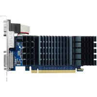 ASUS GT730-SL-2GD5-BRK graphics card with black heatsink, blue circuit board, and silver bracket.