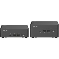 ASUS NUC 15 Pro Kit, compact black mini PC with multiple USB ports and ASUS logo on the front panel.