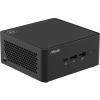 Black ASUS NUC 15 Pro mini PC with vented sides, USB ports, and power button on the front panel.