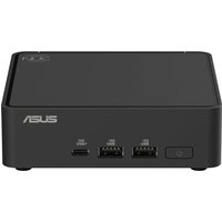 Black ASUS NUC 15 Pro mini PC with USB-C, two USB-A ports, and power button on front panel.