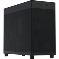 Black ASUS Prime AP303 Mesh Midi Tower with sleek design, mesh front panel, and top I/O ports.