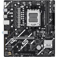 ASUS PRIME B840M-K micro ATX motherboard, black with white accents, multiple slots and ports, AM5 socket.